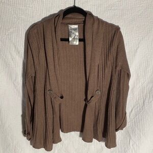 Elegant Brown Women's Cardigan by Coldwater Creek